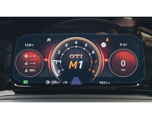Защитное стекло Pixsel на приборную панель VOLKSWAGEN GOLF - 10“ 2020 - 2023 (гибридное глянец)