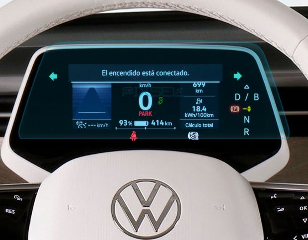 Захисне скло Pixsel на панель приладів VOLKSWAGEN ID. BUZZ - 8.7“ 2022 - (гібридне глянець)