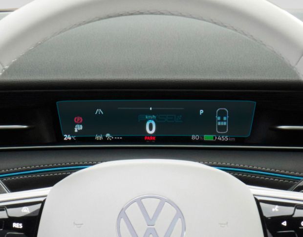 Захисне скло Pixsel на панель приладів VOLKSWAGEN ID.7 - 7.3“ 2023 - (гібридне глянець)