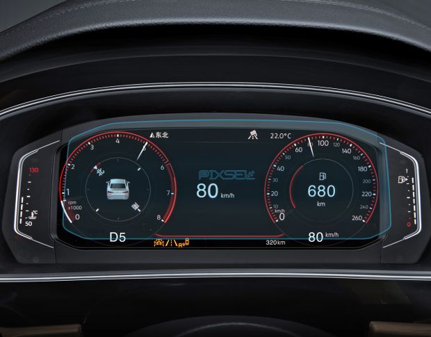 Захисне скло Pixsel на панель приладів VOLKSWAGEN PASSAT - 9.9“ 2019 - 2022 (гібридне мат)