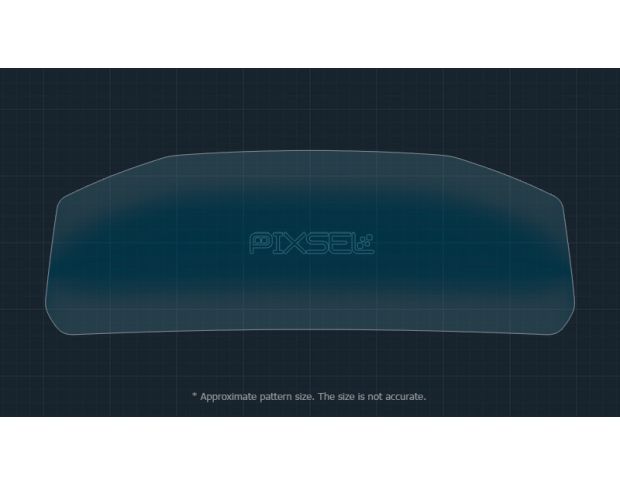 Захисне скло Pixsel на панель приладів VOLKSWAGEN T-CROSS - 13“ 2023 - (гібридне глянець)