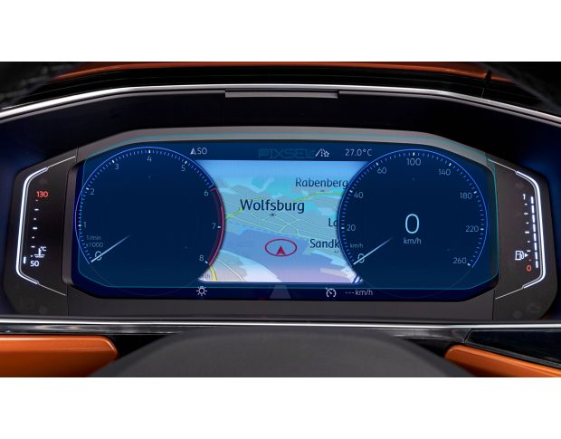 Захисне скло Pixsel на панель приладів VOLKSWAGEN T-CROSS - 9.9“ 2019 - 2022 (гібридне глянець)
