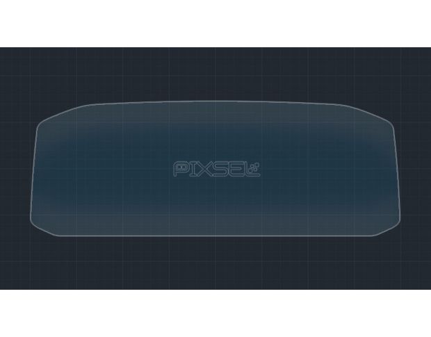 Захисне скло Pixsel на панель приладів VOLKSWAGEN T-CROSS - 9.9“ 2019 - 2022 (гібридне глянець)