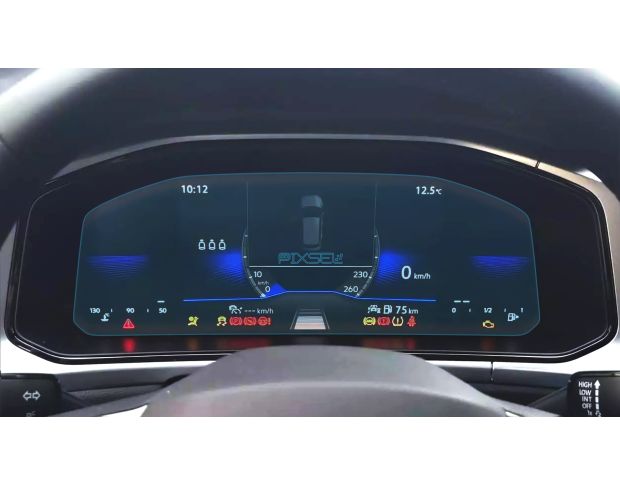 Захисне скло Pixsel на панель приладів VOLKSWAGEN T-ROC - 12.7“ 2023 - (гібридне глянець)