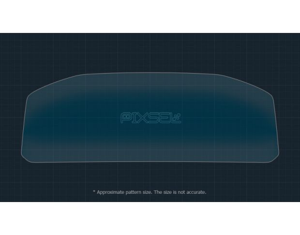 Захисне скло Pixsel на панель приладів VOLKSWAGEN T-ROC - 12.7“ 2023 - (гібридне глянець)