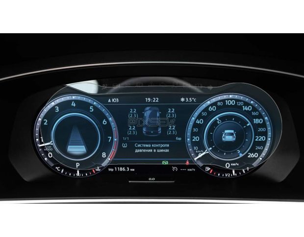 Защитное стекло Pixsel на приборную панель VOLKSWAGEN TIGUAN - 11.9“ 2017 - 2018 (гибридное мат)