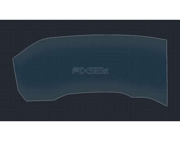 Захисне скло Pixsel на панель приладів VOLKSWAGEN TOUAREG - 16.2“ 2023 - (гібридне мат)