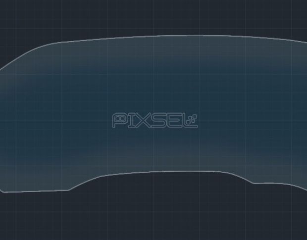Захисне скло Pixsel на панель приладів VOLKSWAGEN TOUAREG - 16.2“ 2023 - (гібридне мат)