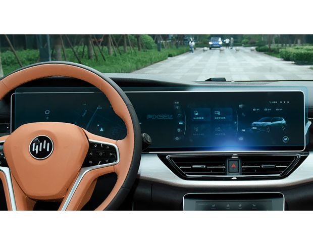 Защитное стекло Pixsel на приборную панель WELTMEISTER W6 - 29.2“ 2021 - (гибридное глянец)