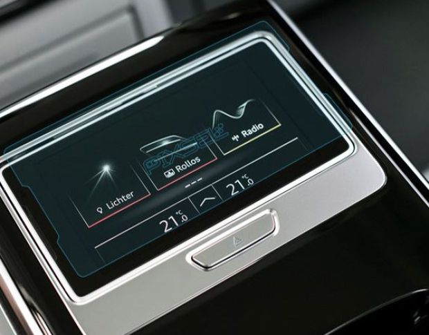 Защитное стекло Pixsel на планшет AUDI A8 / S8 - 6.9“ 2018 - 2023 (гибридное глянец)