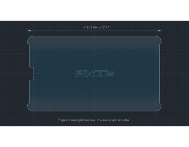 Захисне скло Pixsel на планшет BMW 7 - 8.2“ 2019 - 2022 (G11, G12) (гібридне мат)
