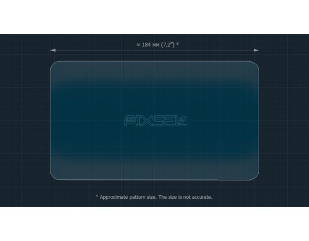 Захисне скло Pixsel на планшет MERCEDES BENZ S-CLASS - 8.3“ 2020 - (гібридне глянець)
