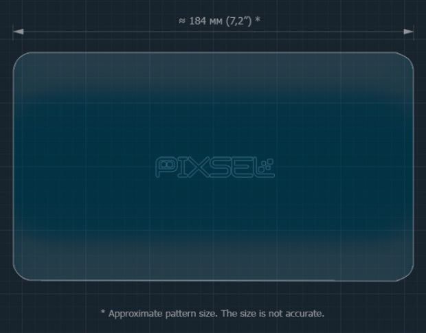 Захисне скло Pixsel на планшет MERCEDES BENZ S-CLASS - 8.3“ 2020 - (гібридне глянець)