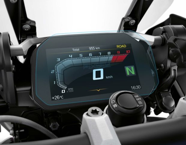 Захисне скло Pixsel на спідометр мотоцикла BMW R1250 GS/ADVENTURE/R/RS 9.8“ (гібридне глянець)