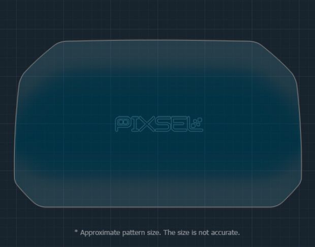 Захисне скло Pixsel на спідометр мотоцикла BMW R1250 GS/ADVENTURE/R/RS 9.8“ (гібридне глянець)