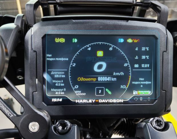 Захисне скло Pixsel на спідометр мотоцикла HARLEY-DAVIDSON 2024 CVO PAN AMERICA 6.9“ (гібридне глянець)