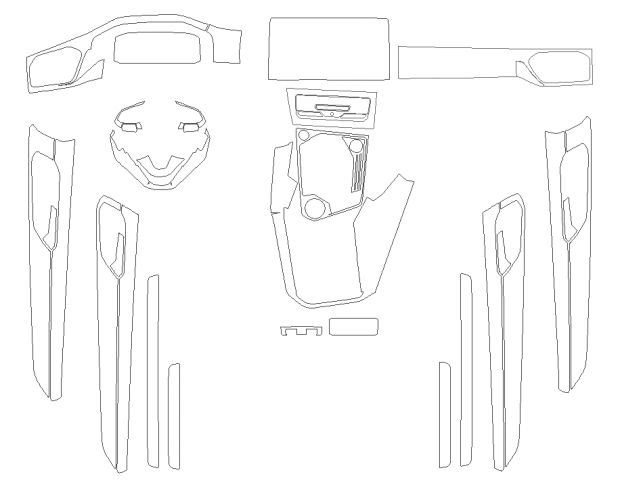 Выкройка для салона VOLKSWAGEN TAYRON 2023