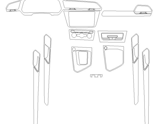 Викрійка для салону VOLKSWAGEN TIGUAN 2023