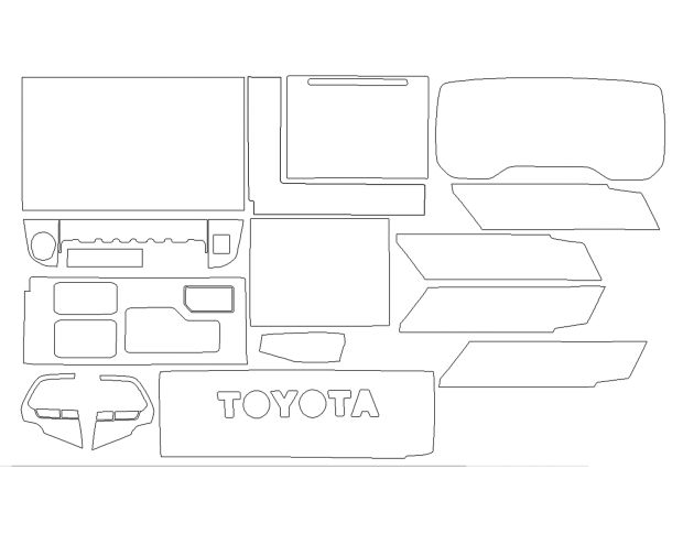 Выкройка для салона TOYOTA SEQUOIA 2024 -