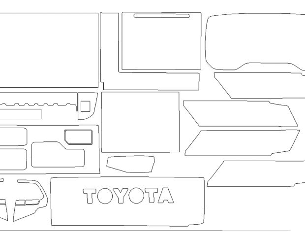 Выкройка для салона TOYOTA SEQUOIA 2024 -