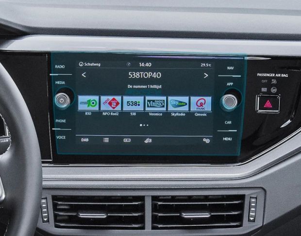 Защитное стекло Pixsel на монитор VOLKSWAGEN POLO 10.8“ 2017 - 2021 (гибридное мат)