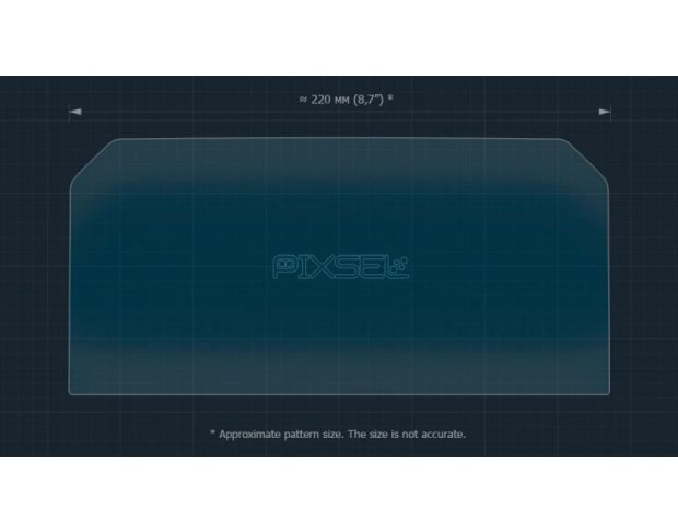 Захисне скло Pixsel на спідометр мотоцикла YAMAHA TRACER 9 GT+ 9.6“ 2022 - 2024 (гібридне глянець)
