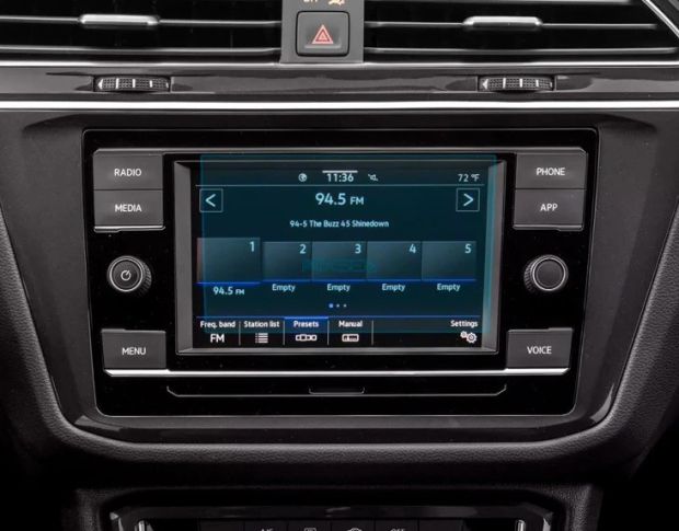 Защитное стекло Pixsel на монитор VOLKSWAGEN TIGUAN - 6.5“ 2021 - 2023 (гибридное глянец)