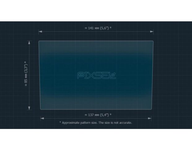 Захисне скло Pixsel на монітор VOLKSWAGEN TIGUAN - 6.5“ 2021 - 2023 (гібридне мат)