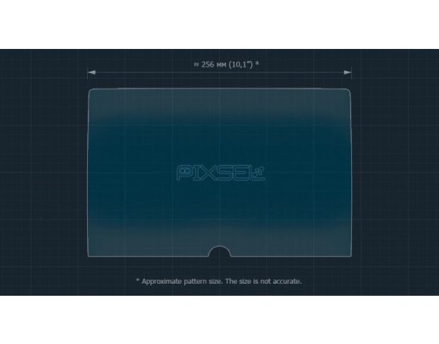 Захисне скло Pixsel на монітор TOYOTA YARIS CROSS - 12“ 2023 - (гібридне мат)