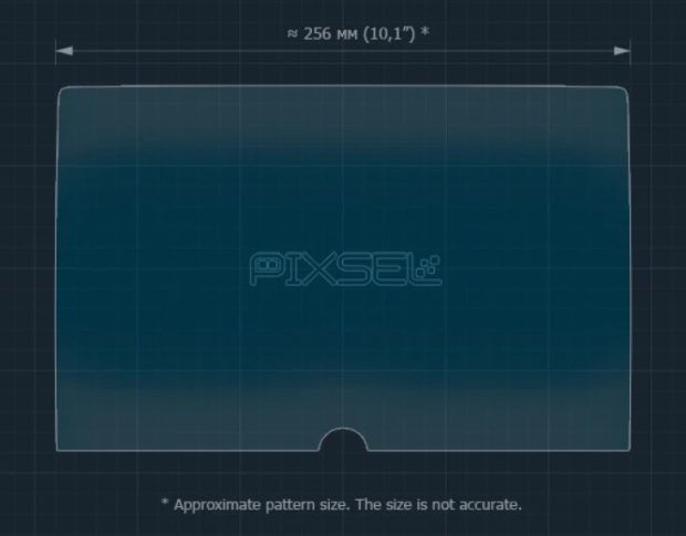 Захисне скло Pixsel на монітор TOYOTA YARIS CROSS - 12“ 2023 - (гібридне мат)