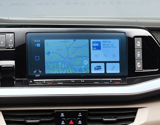 Защитное стекло Pixsel на монитор VOLKSWAGEN MULTIVAN T7 10.9“ 2021 - (гибридное глянец)