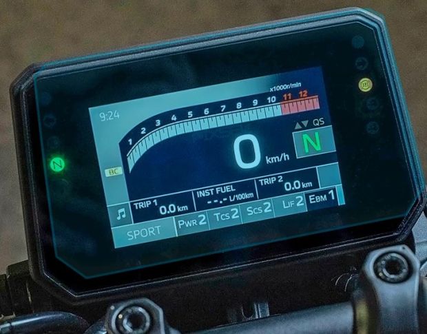 Защитное стекло Pixsel на спидометр мотоцикла YAMAHA MT-09SP 7.9“ 2024 - (гибридное глянец)