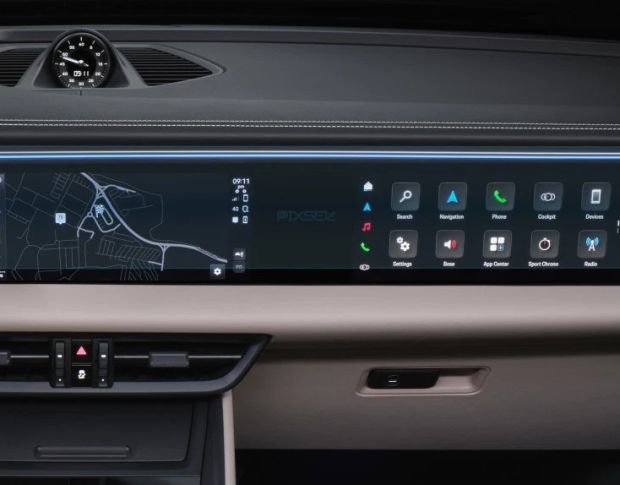 Захисне скло Pixsel на монітор PORSCHE MACAN 26“ 2024 - (гібридне глянець)
