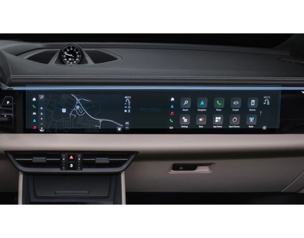 Захисне скло Pixsel на монітор PORSCHE MACAN 26“ 2024 - (гібридне глянець)