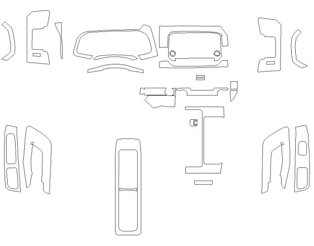 Выкройка для салона NISSAN PATHFINDER 2024 -