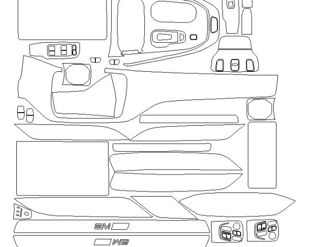 Комплект викрійок для салону VOLVO EM90 2025 -