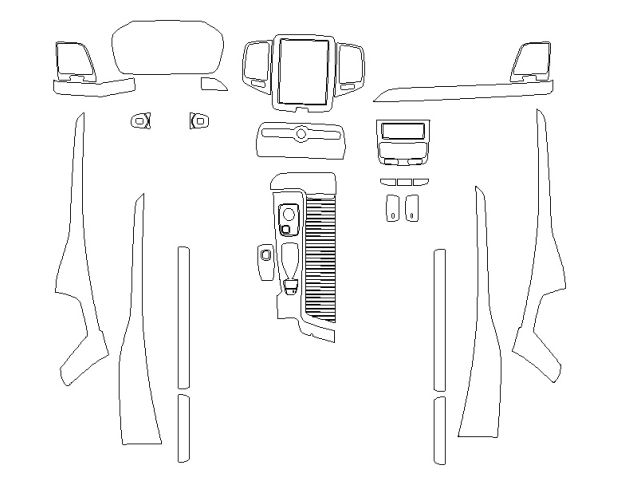 Комплект выкроек для салона VOLVO XC90 2024