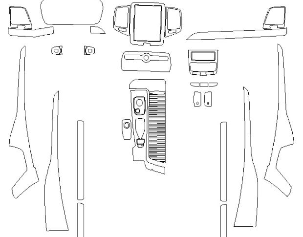 Комплект выкроек для салона VOLVO XC90 2024