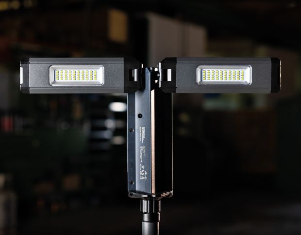 Scangrip Tower Compact Connect - Прожектор із двома LED-головками та штативом