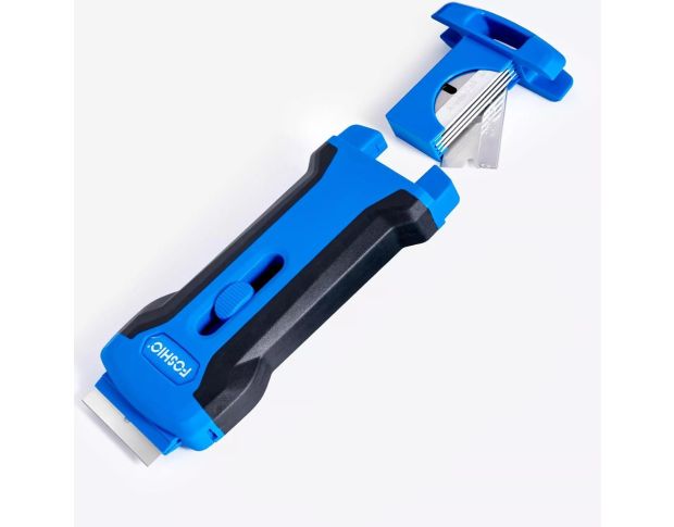FOSHIO Scraper With Blades Storage - Cкребок пластиковий з контейнером для лез