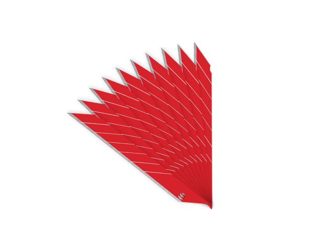 FOSHIO Carbon Steel 30° Red Blades - Сегментні леза (10 шт.)