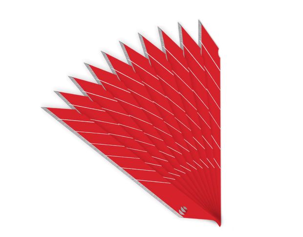 FOSHIO Carbon Steel 30° Red Blades - Сегментні леза (10 шт.)