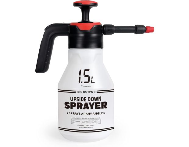FOSHIO Upside-down Water Sprayer With Flat Bottom - Обприскувач з ручним нагнітанням, 1.5 L