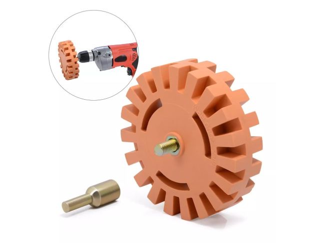 FOSHIO Decal And Sticker Remover Wheel - Диск для зняття двостороннього скотчу та залишків клею 100 mm x 20 mm