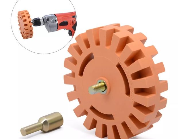 FOSHIO Decal And Sticker Remover Wheel - Диск для зняття двостороннього скотчу та залишків клею 100 mm x 20 mm