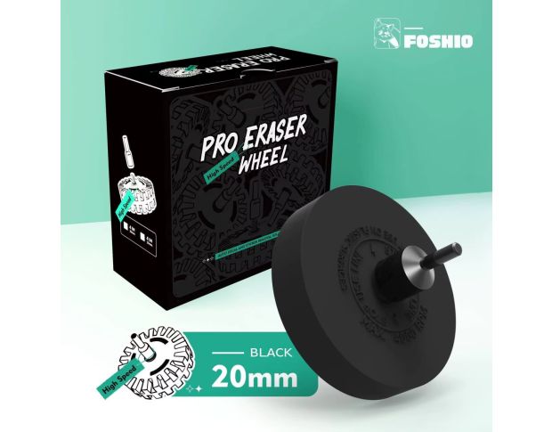 FOSHIO Decal And Sticker Remover Wheel - Диск для снятия двустороннего скотча и остатков клея 96 mm x 20 mm