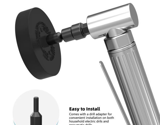 FOSHIO Decal And Sticker Remover Wheel - Диск для снятия двустороннего скотча и остатков клея 96 mm x 20 mm