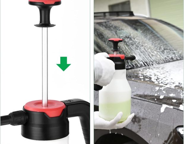 FOSHIO Upside-down Foamer - Пенообразователь с ручным нагнетателем, 1.5 L
