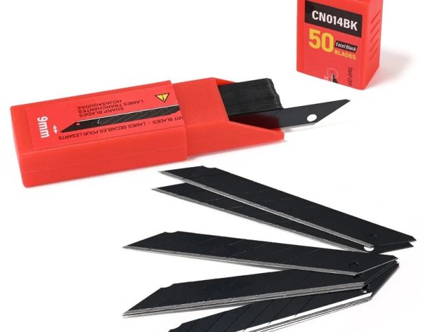 FOSHIO Carbon Steel 30° Black Blades - Сегментні леза (50 шт.)