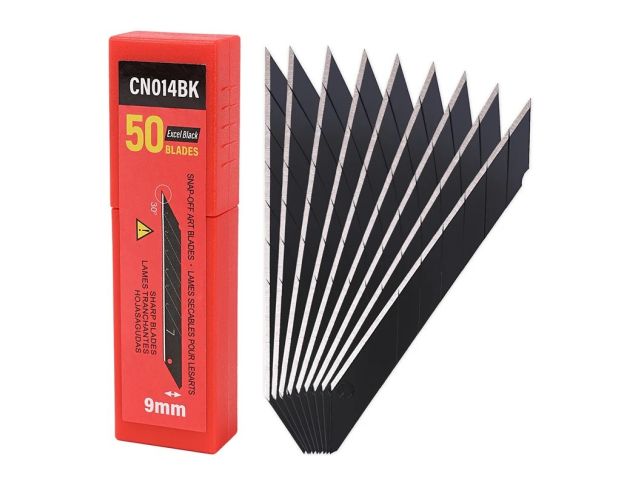 FOSHIO Carbon Steel 30° Black Blades - Сегментні леза (50 шт.)